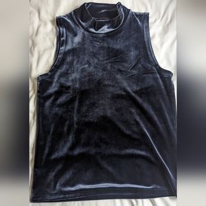 J. Crew Velvet Mock Neck Tank
